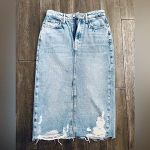 Zara Midi Denim Skirt